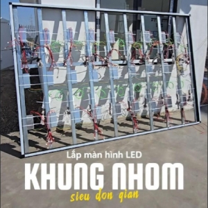 Lắp màn hình LED siêu đơn giản với Khung nhôm định hình