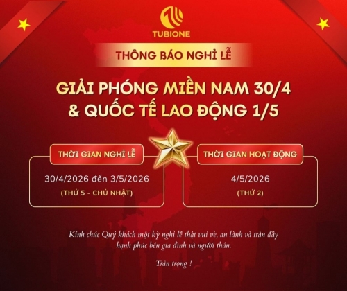 Thông báo lịch nghỉ lễ 30/4 - 1/5