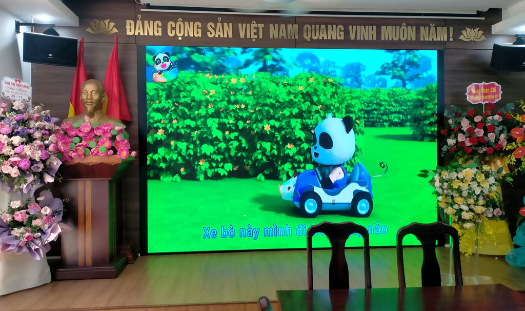 Màn hình led P2 GKGD indoor ứng dụng trong hội trường