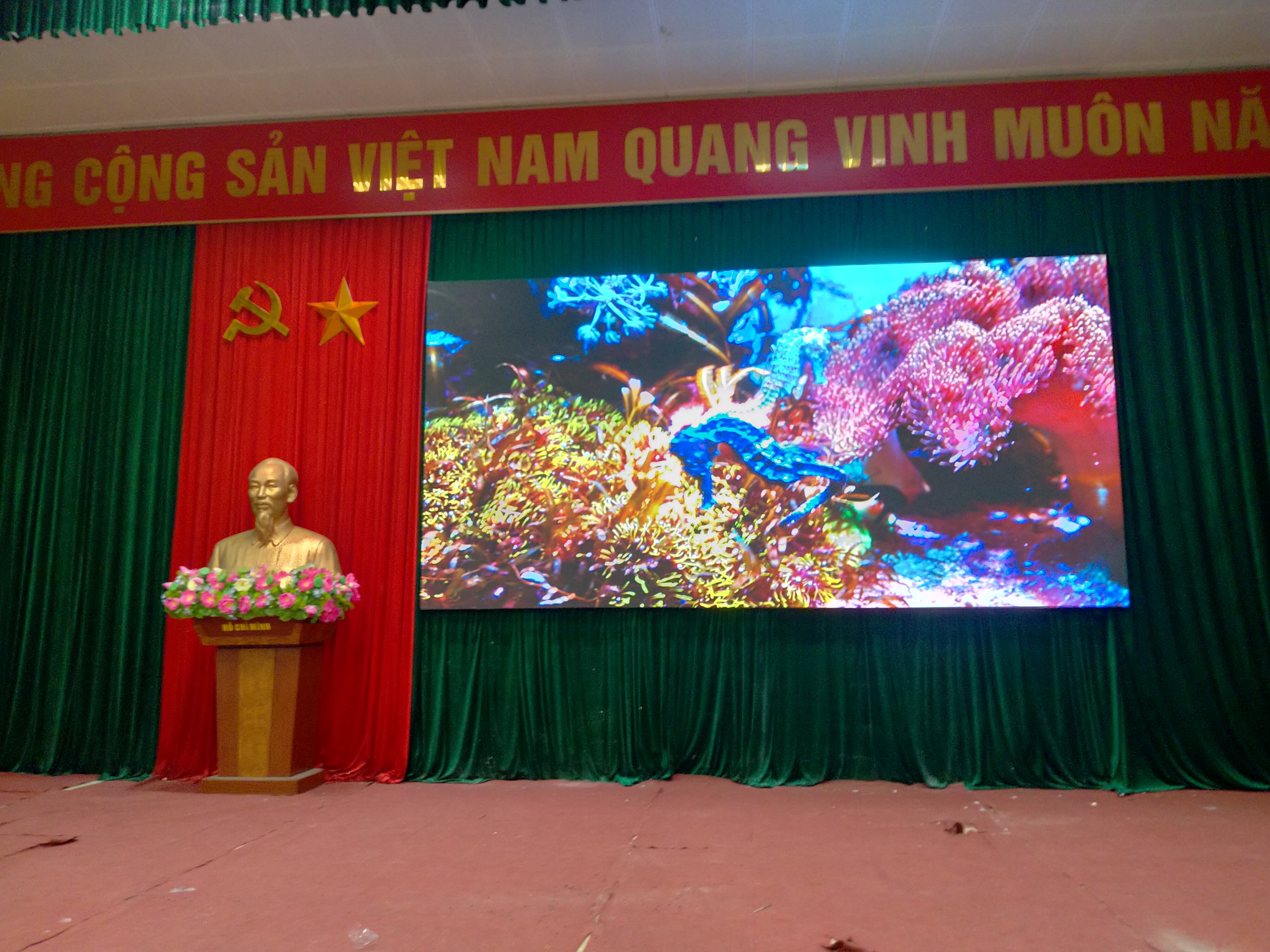 LED ma trận P2.5 trong nhà ứng dụng trong họp hội trường