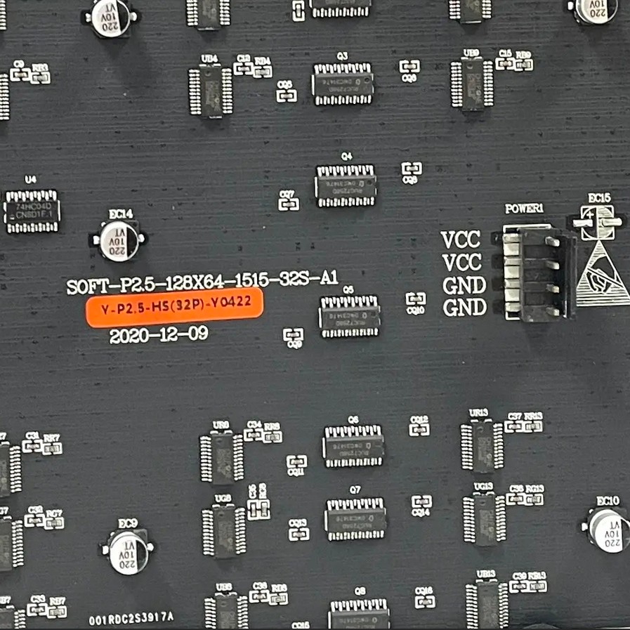 Bản mạch mặt sau Màn Hình Led Uốn Dẻo P2.5