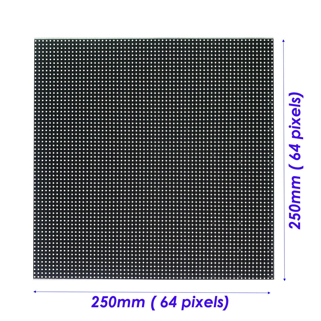 Kích thước tấm LED P3.91 vuông full ngoài trời