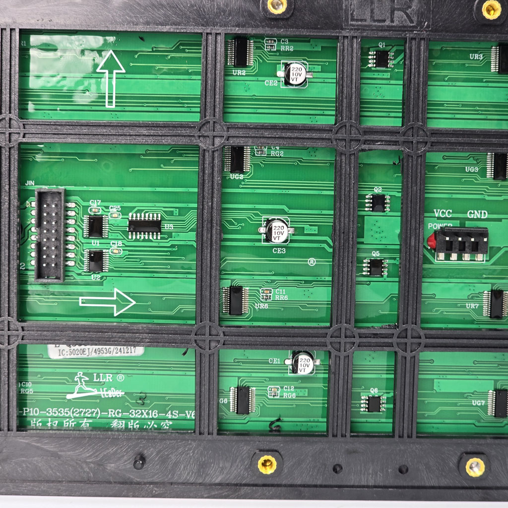 Led ma trận P10 3 màu SMD LLR khung bản mạch bền chắc