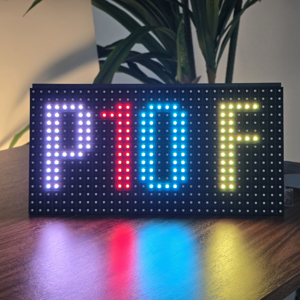Led ma trận P10 full out LLR cho ra full màu sắc nét