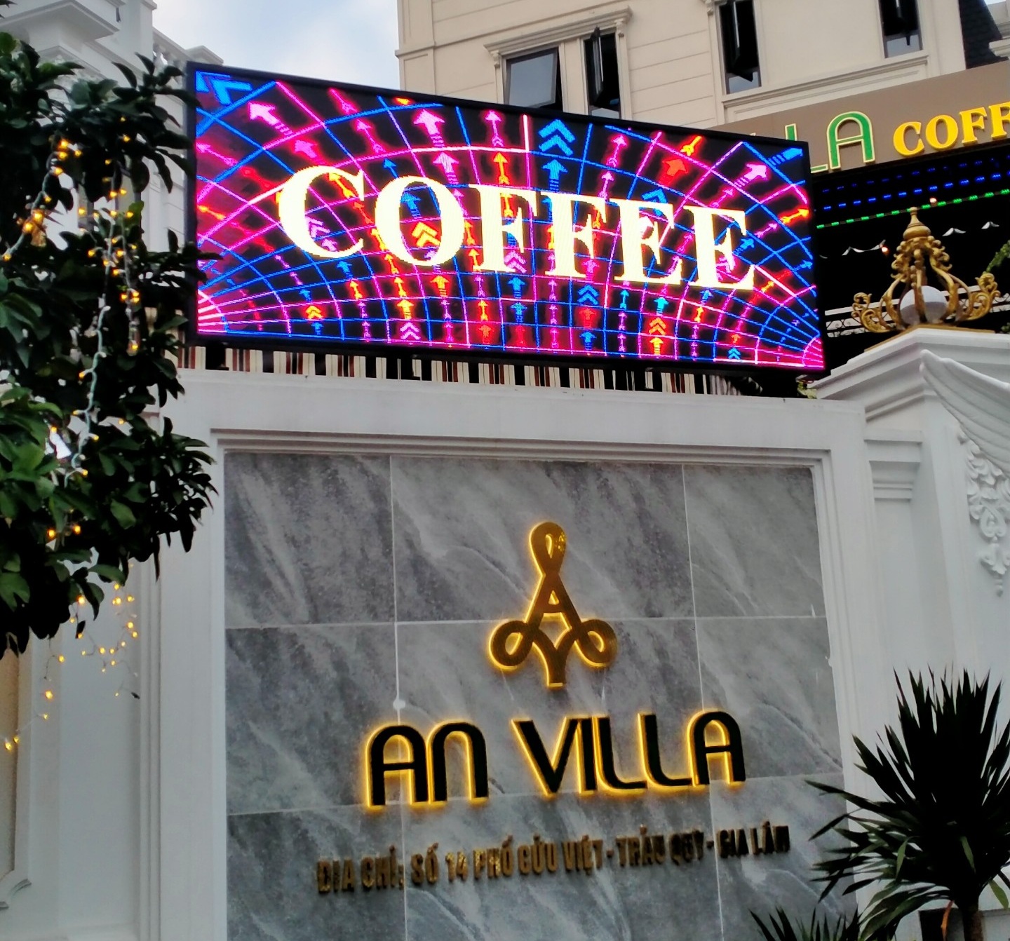 Led P5 Full OUT GKGD 3840hz ứng dụng làm biển hiệu quán cafe