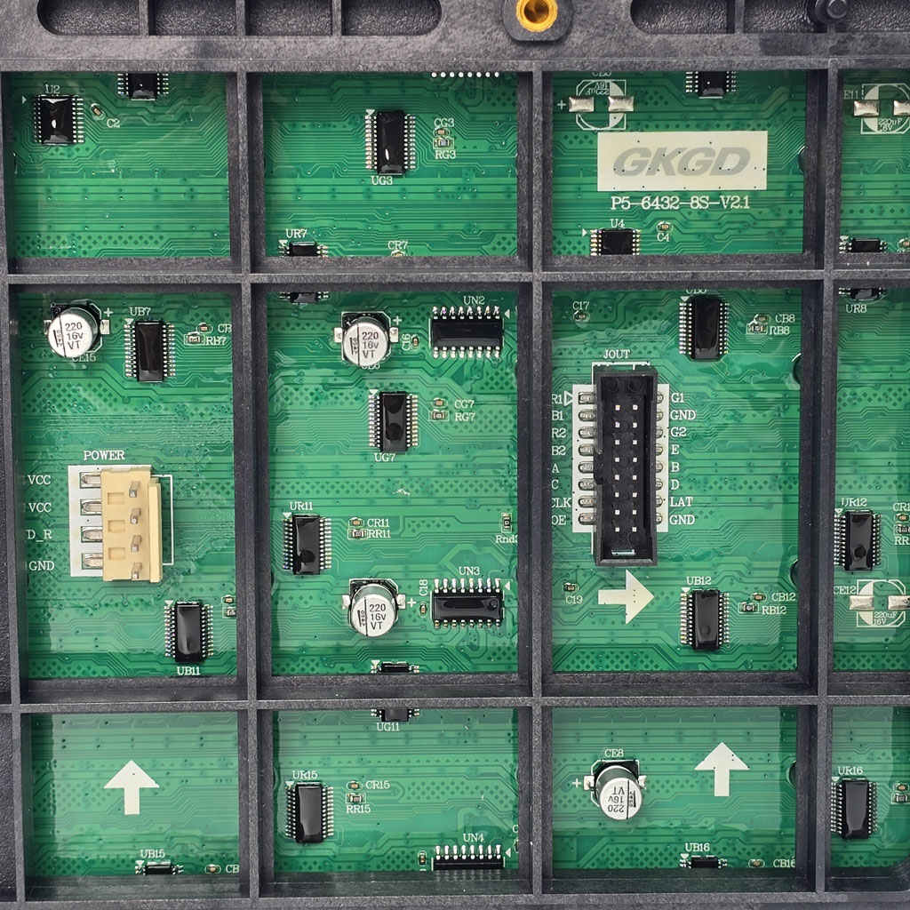 Mặt sau tấm Led P5 Full OUT GKGD 3840hz