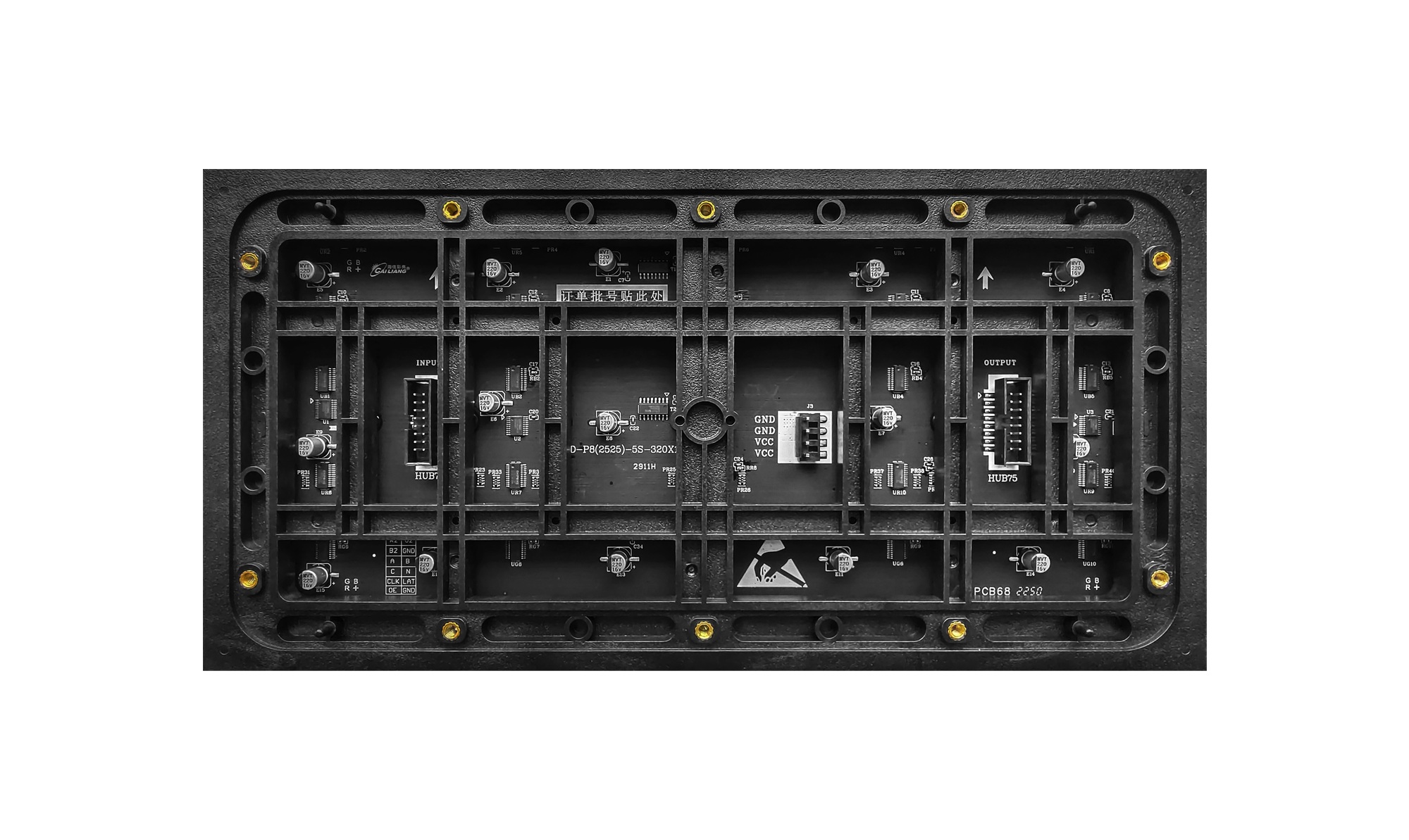 Mặt sau Led ma trận P8 full màu SMD