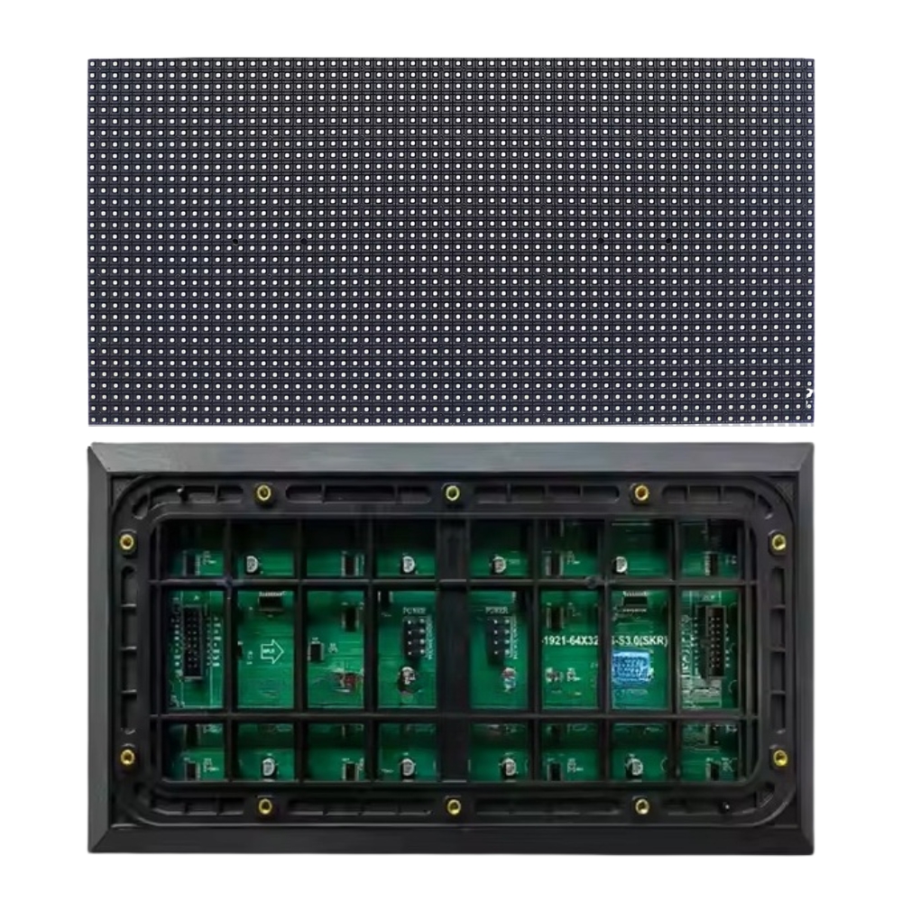 Thiết kế 2 mặt tấm Module Led P5 full outdoor vát cạnh