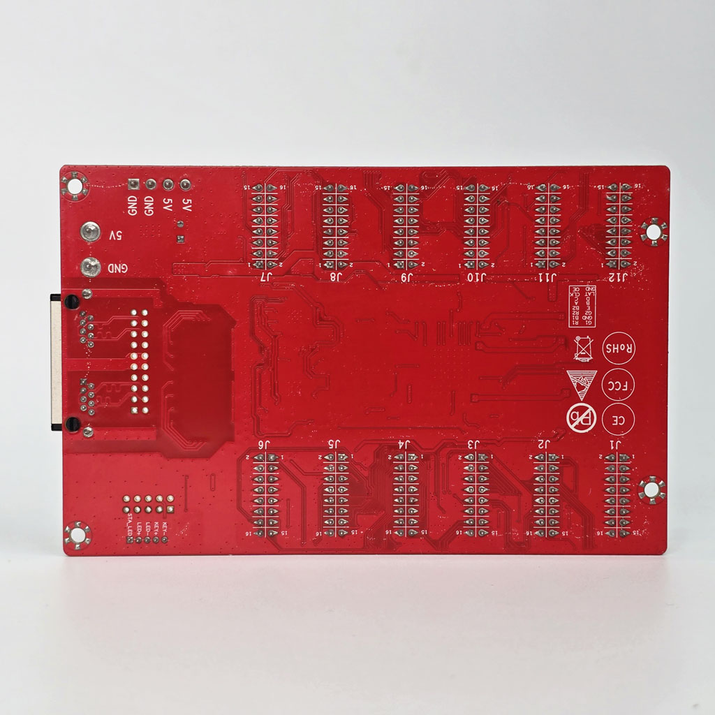 Thiết kế mặt sau mạch điều khiển LED HD R712 DK36