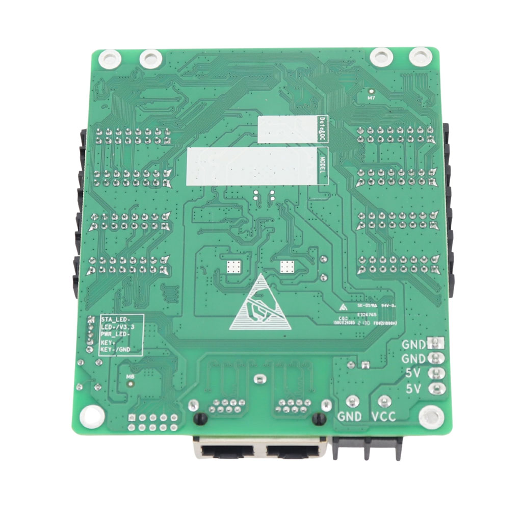 Thiết kế mặt sau mạch điều khiển LED Novastar DH7508 DK44