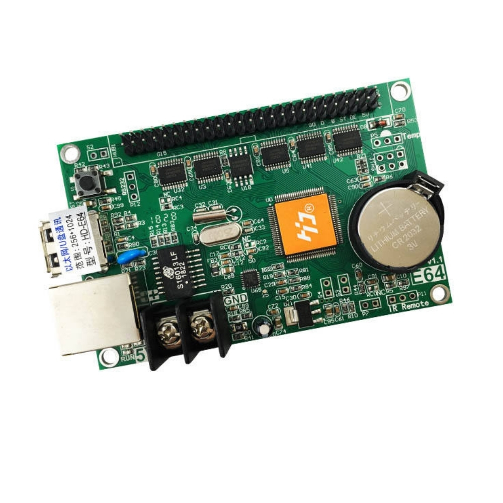 Thiết kế mặt trước mạch điều khiển LED HD E64