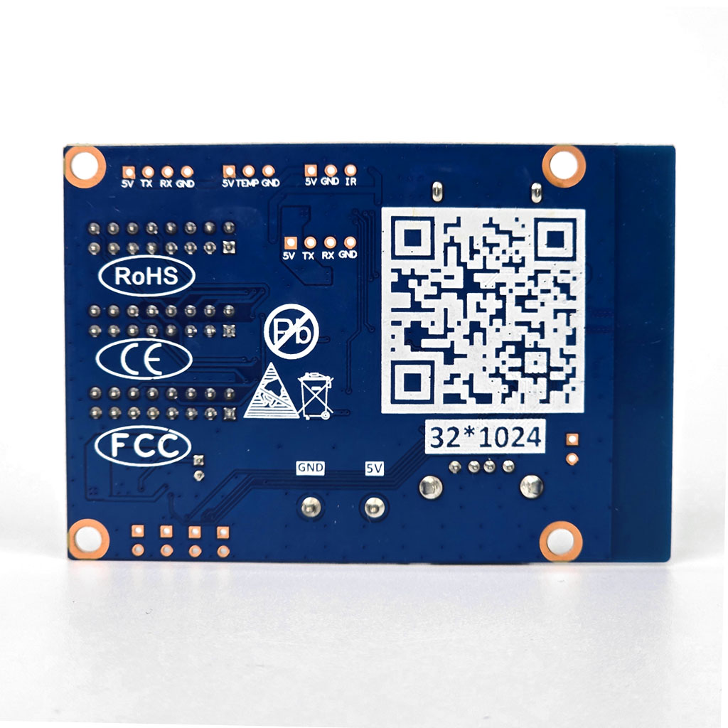 Mặt sau mạch điều khiển led ma trận Wifi HD-W60