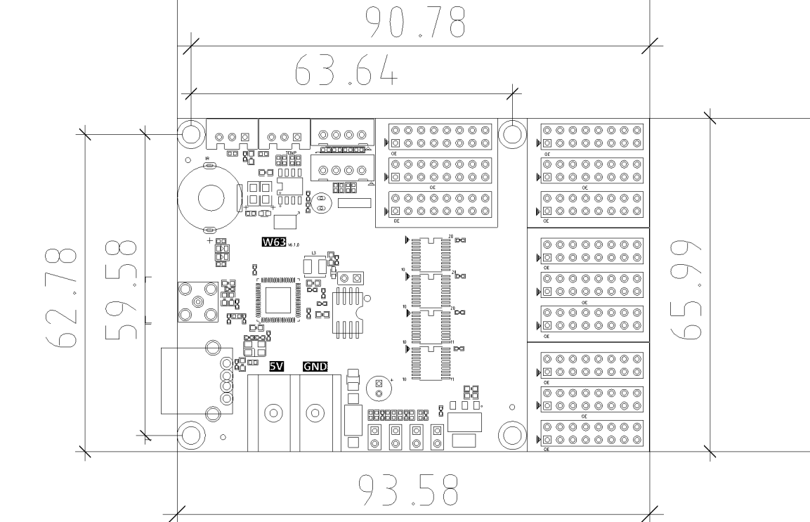 Thông số kỹ thuật Card điều khiển Led ma trận HD W63