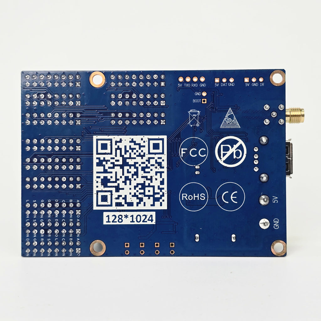 Mặt sau mạch điều khiển HD W63 WIFI