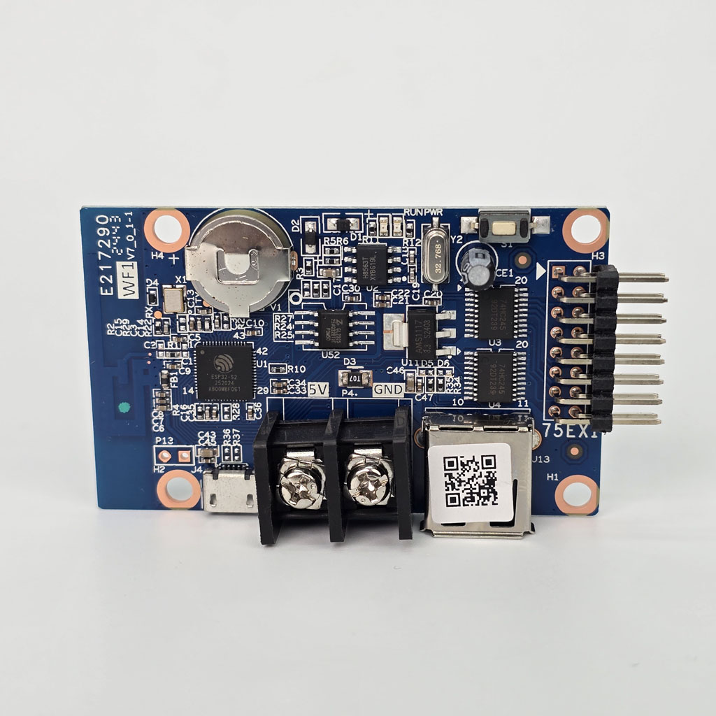 Thiết kế mặt trước mạch điều khiển HD WF1 WIFI DK15