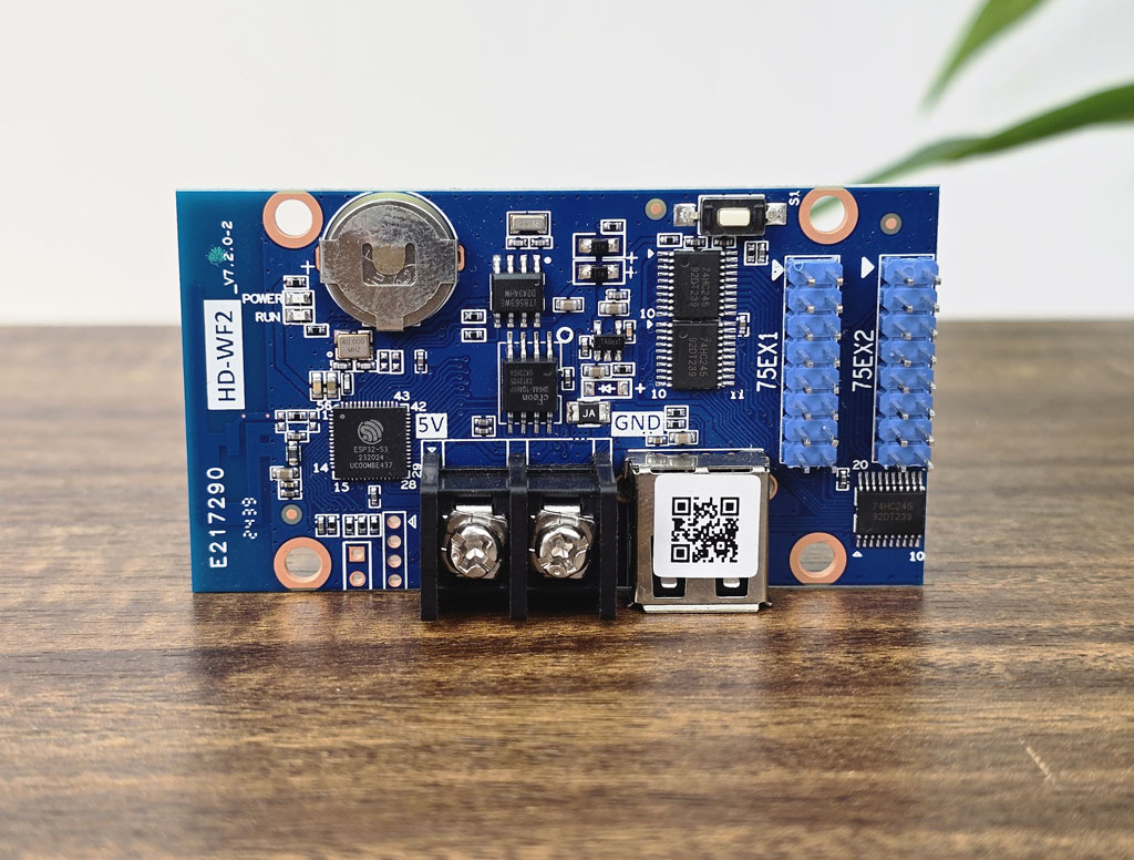 Thiết kế mặt sau mạch điều khiển HD WF2 WIFI DK16