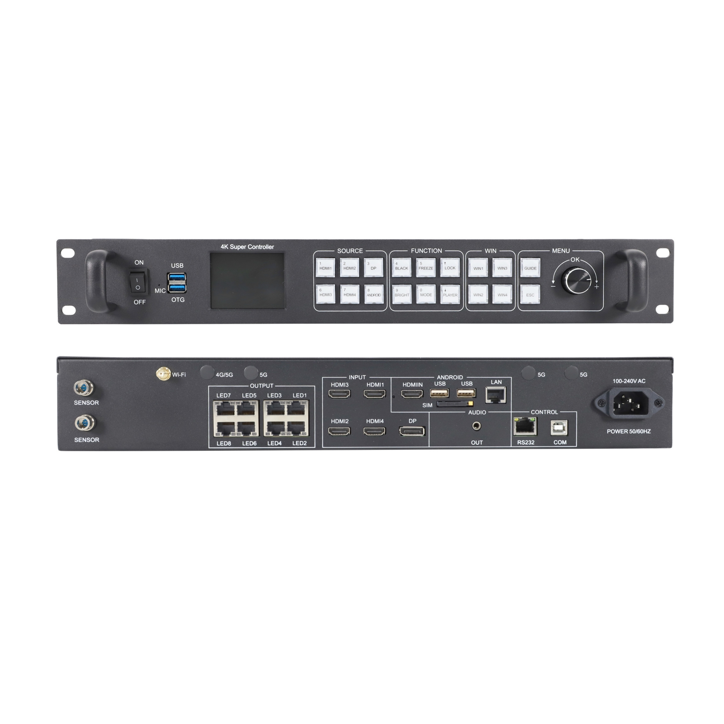 Thiết kế 2 mặt Box xử lý hình ảnh HD A7 WIFI DK61