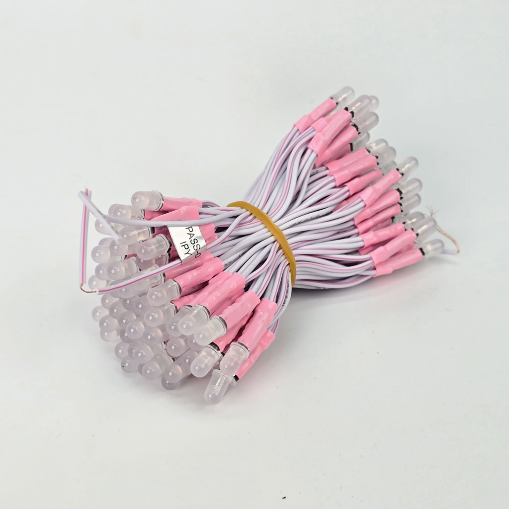 Led liền dây 5mm IPY 5V hồng chính hãng