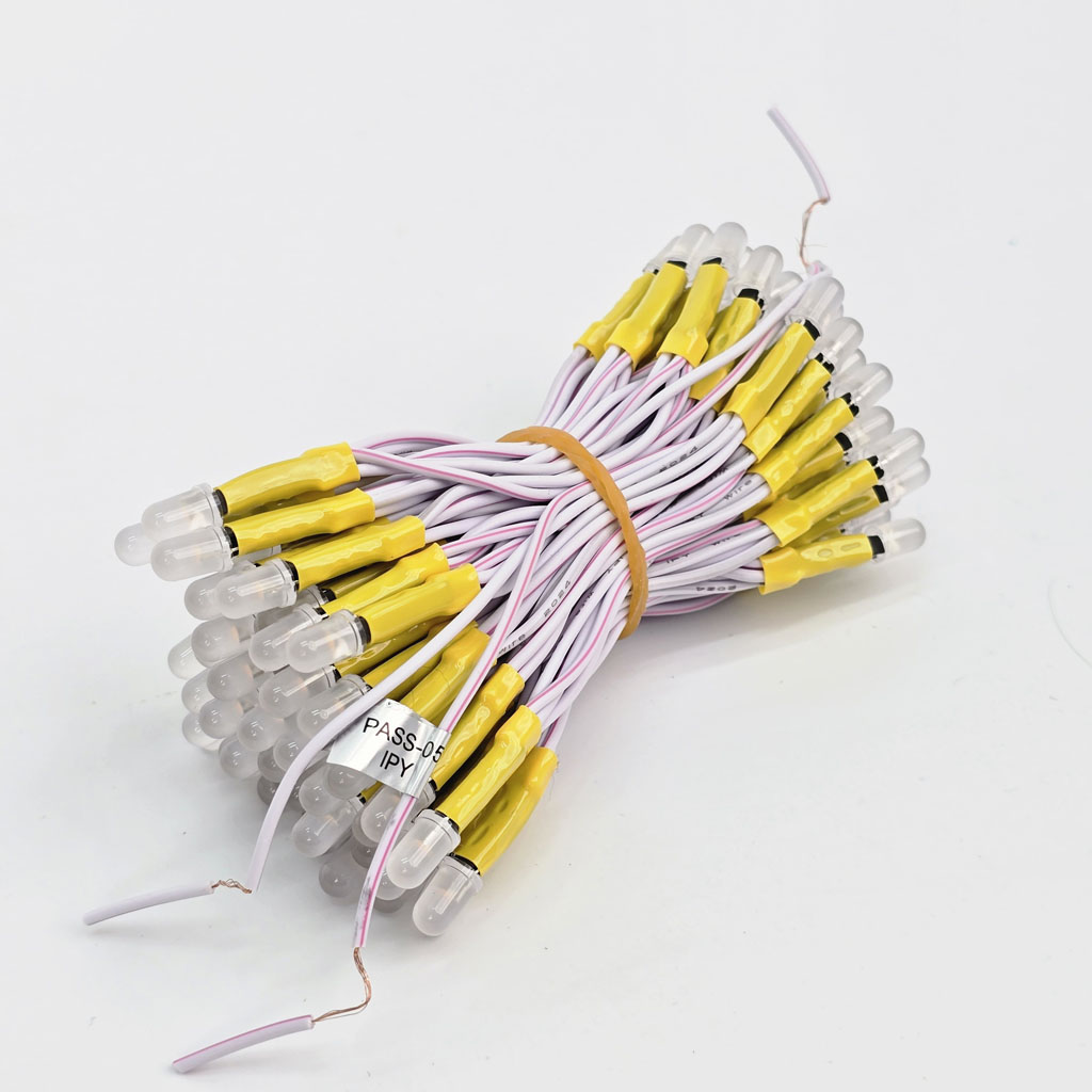 Led liền dây 5mm IPY 5V vàng chính hãng