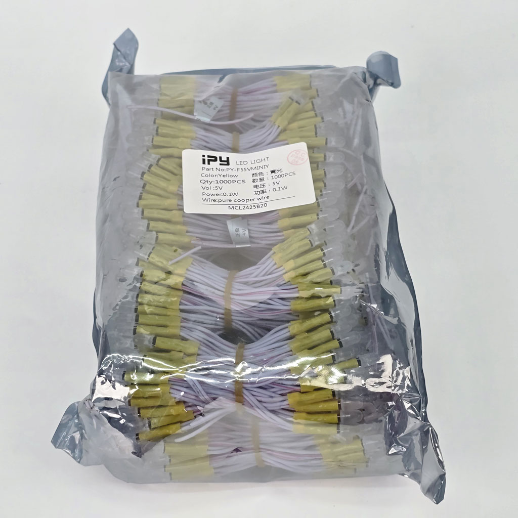 Tổng kho Led liền dây 5mm IPY 5V vàng