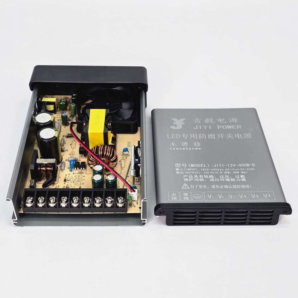 Tổng kho nguồn led 12V 33.3A 400W JIYI vỏ xám