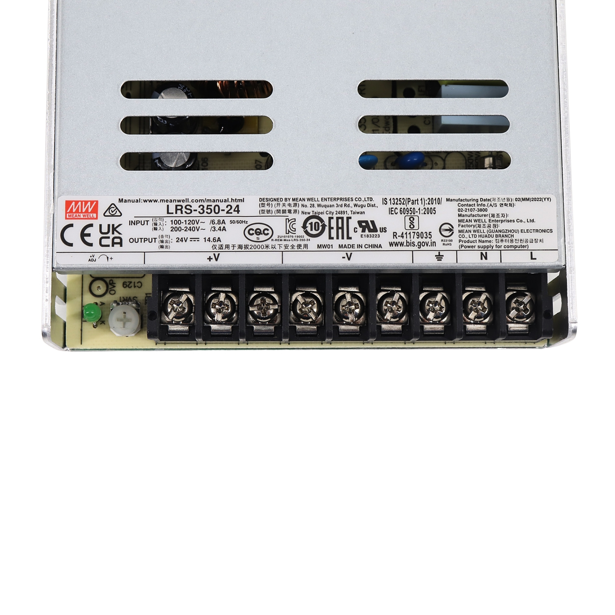 Nguồn 24V 14.6A 350W Meanwell chính hãng