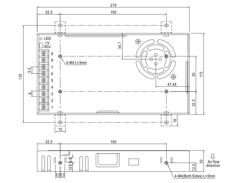 Nguồn 24V 14.6A 350W Meanwell giá sỉ