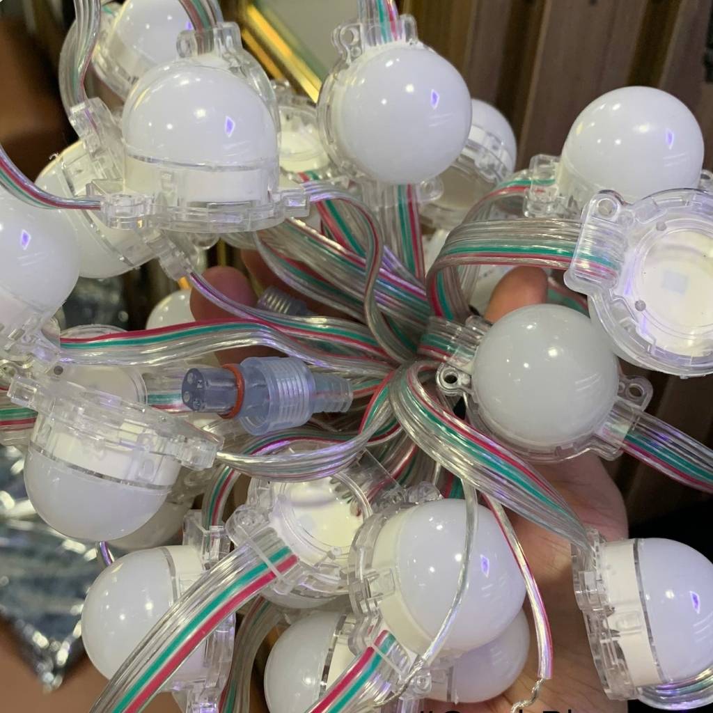 Tổng kho Led bát 30mm Full color IC 26803 đầu đục