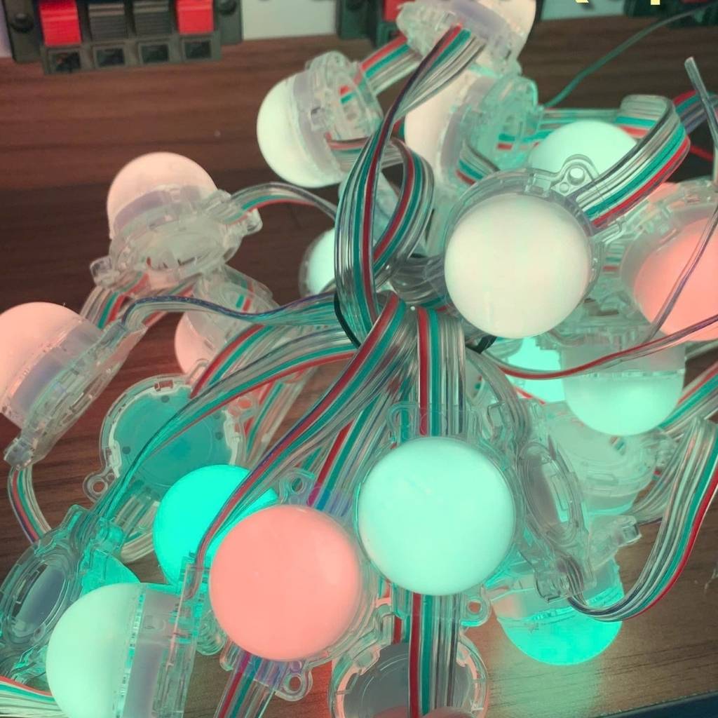 Nhà phân phối Led bát 30mm Full color IC 26803 đầu đục