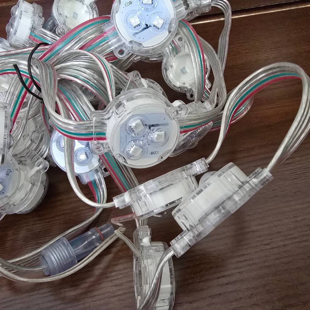 Nhà phân phối Led bát 30mm Full color IC 26803 đầu trong