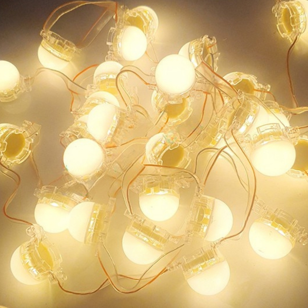 Tổng đại lý Led bát 30mm đầu đục 12V vàng nắng