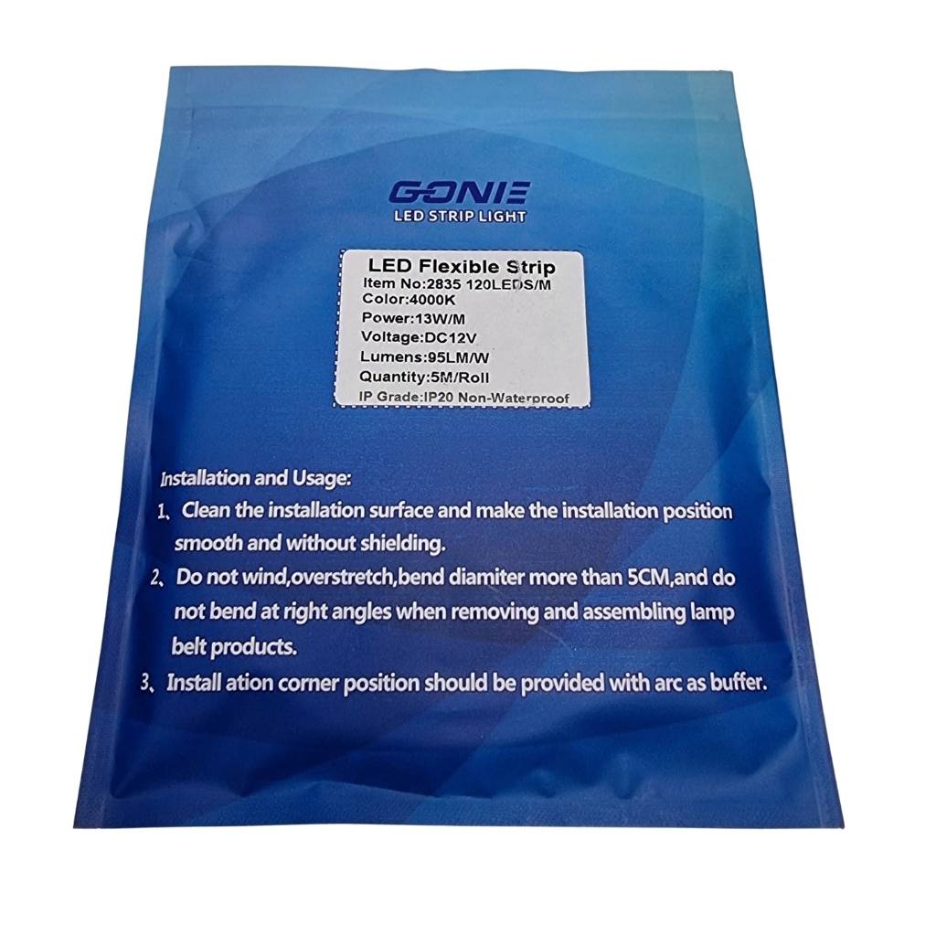 Tổng kho Led dây dán 2835 12V 120 Led 4000K GONIE