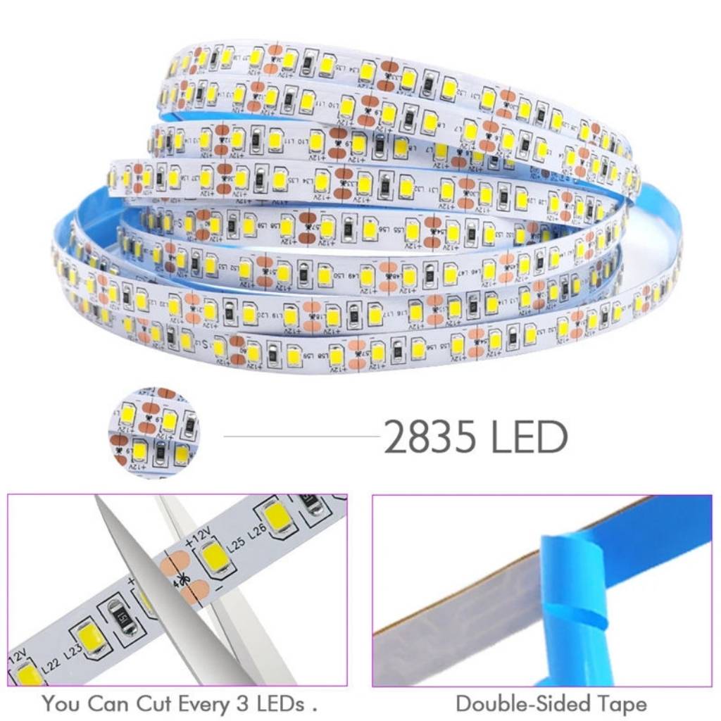 Tổng kho Led dây dán 2835 12V 120 Led tím