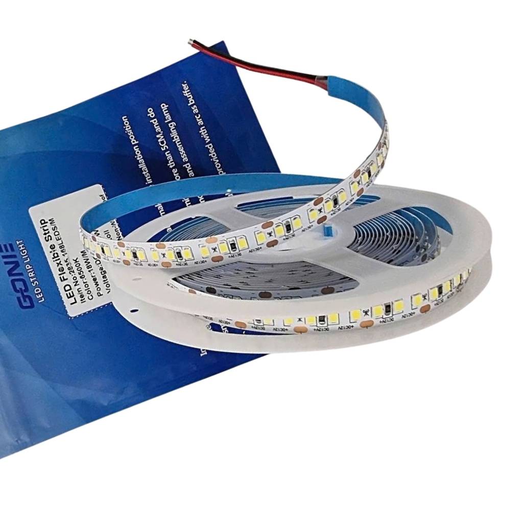 Led dây dán 2835 12V 168 Led 6500K GONIE chính hãng