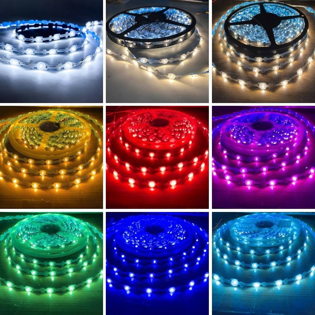 Kho Led dây dán ziczac 12V 3030 thấu kính tỏa đỏ ngoài trời LS50