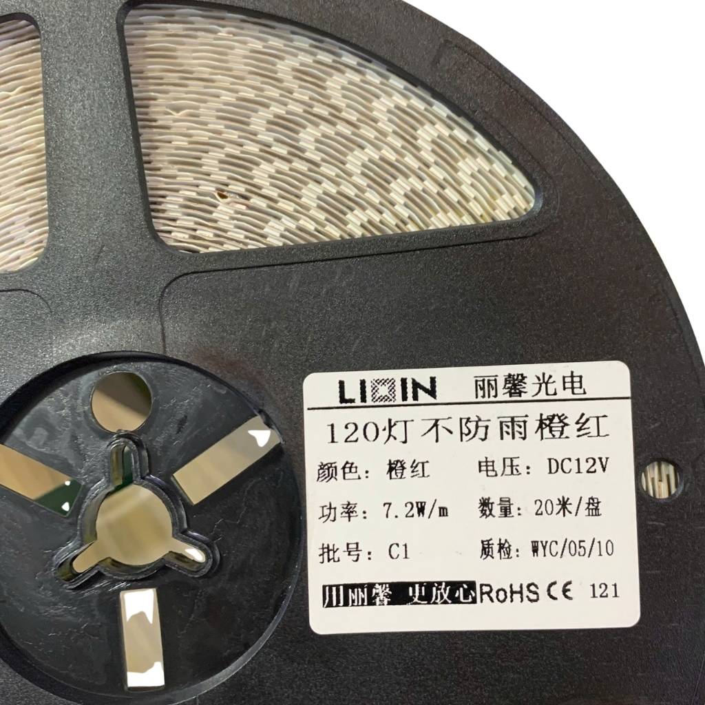 Nhà phân phối Led dây dán ziczac 12V 120 led đỏ LIXIN ngoài trời LS41