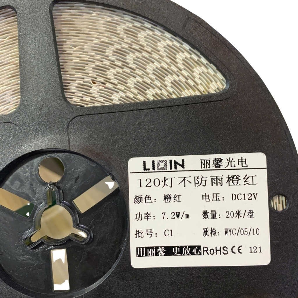 Tổng kho Led dây dán ziczac 12V 120 led vàng LIXIN ngoài trời LS45