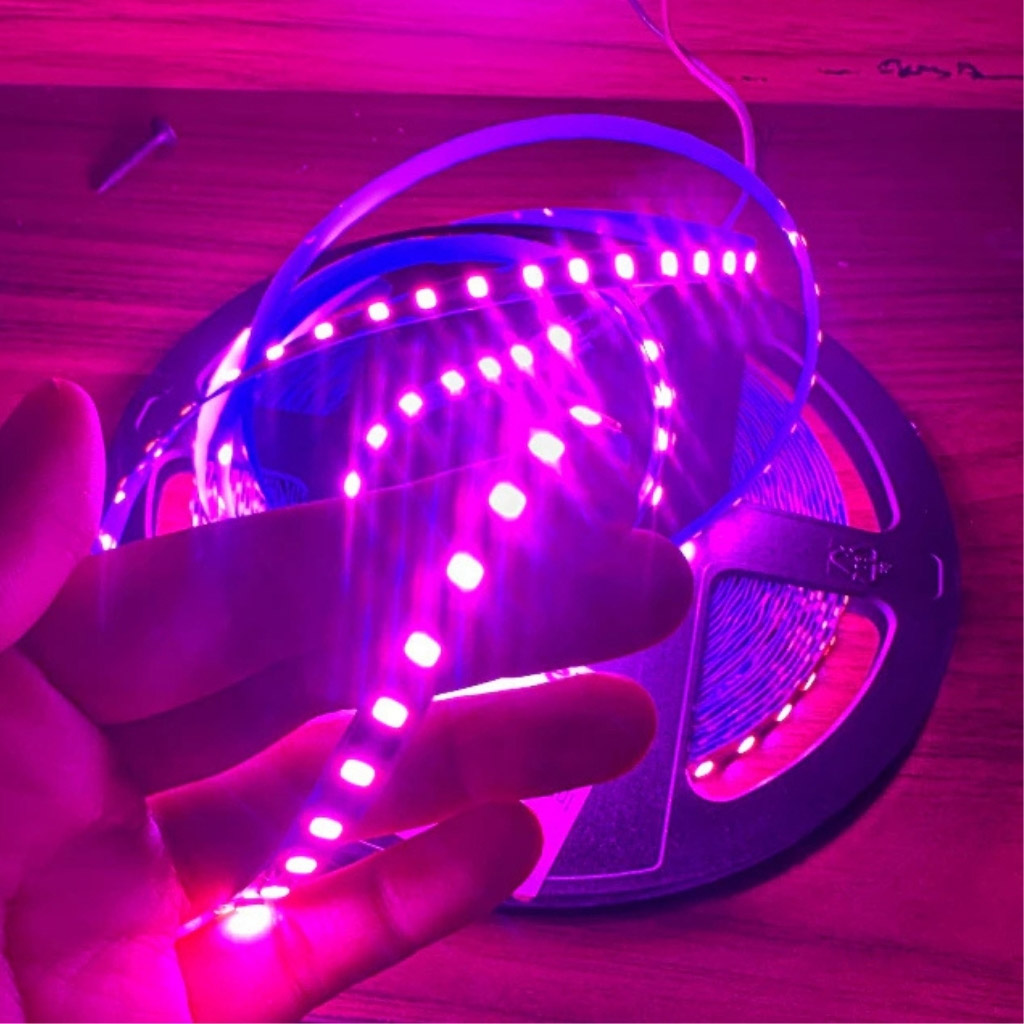 Tổng kho Led dây dán ziczac 2835 12V 120 Led hồng giá sỉ