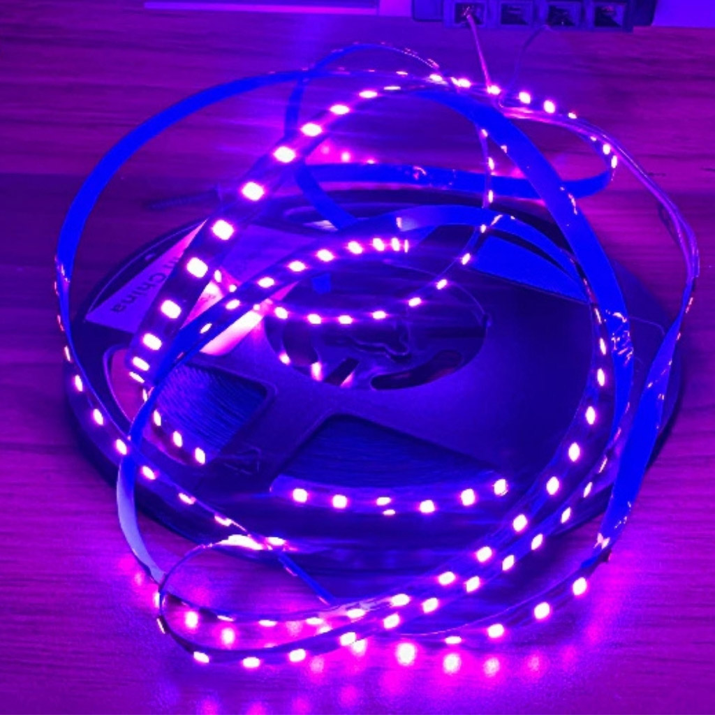 Nhà phân phối Led dây dán ziczac 2835 12V 120 Led tím