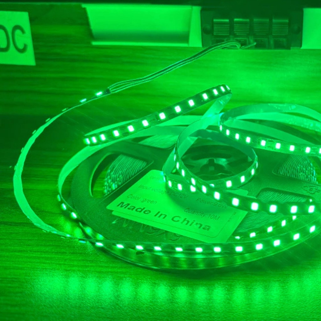 Tổng kho Led dây dán ziczac 2835 12V 120 Led xanh lá LS30