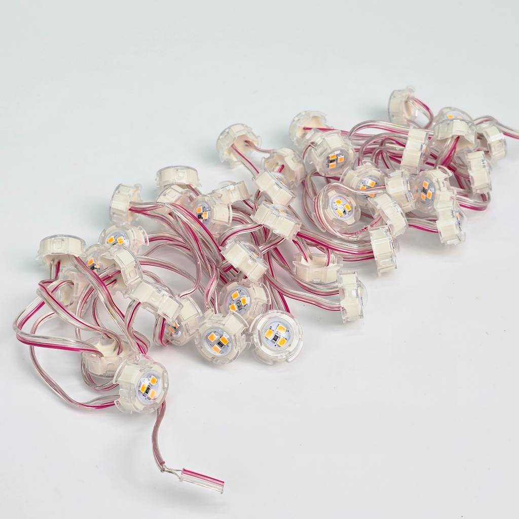 LED đúc F20 vàng (Led đúc D20) ngoài trời LD47 | LED Tubione