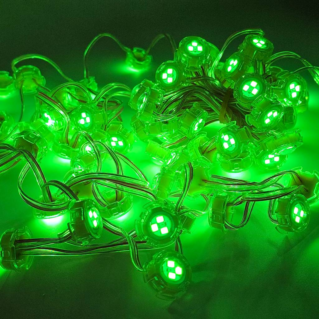 Nhà phân phối Led đúc F20 xanh lá