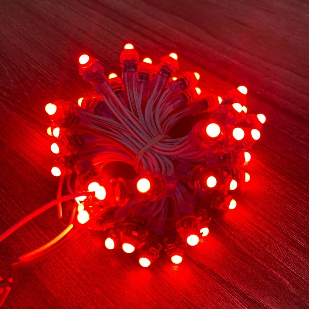 Led đúc F5 12V đỏ ATX đế 9mm chính hãng