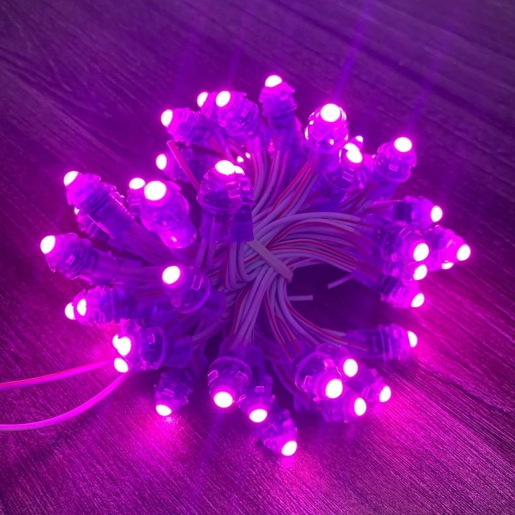 Tổng kho Led đúc F5 12V hồng ATX đế 9mm