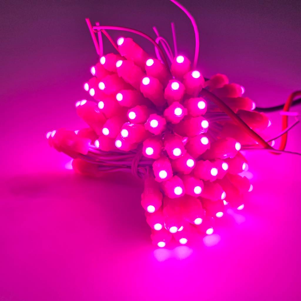 Tổng kho Led đúc F5 12V hồng JHL đế 9mm