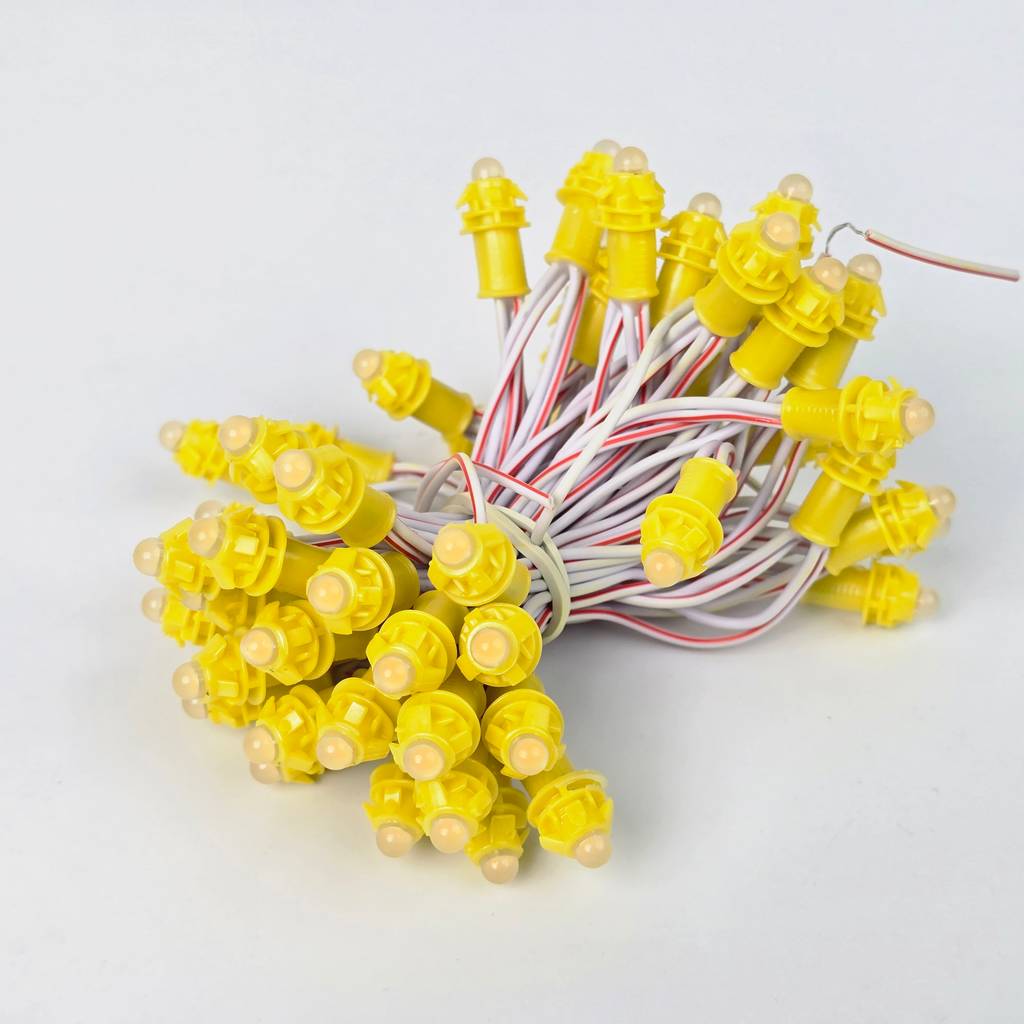 Led đúc F5 12V vàng TYY đế 9mm chính hãng