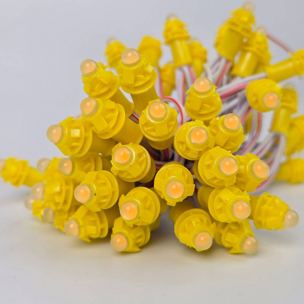 Tổng kho Led đúc F5 12V vàng TYY đế 9mm