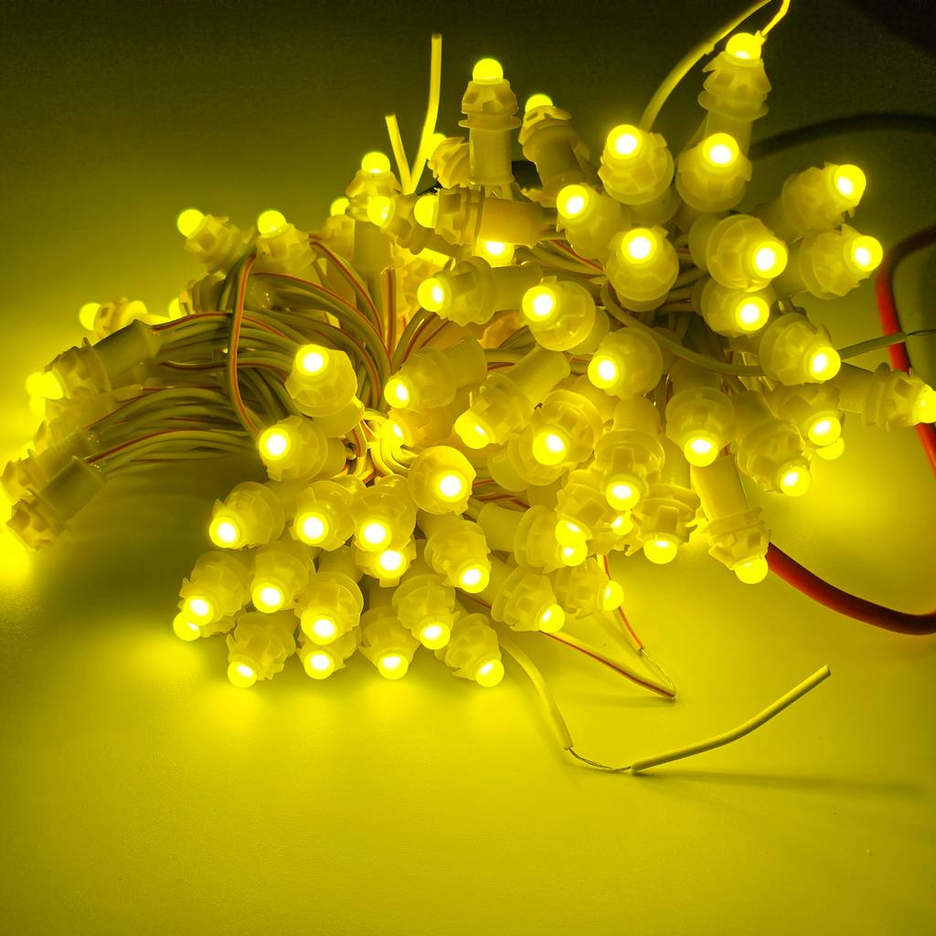 Giá sỉ Led đúc F5 12V vàng chanh TYY đế 9mm