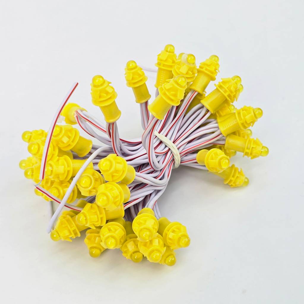 Tổng kho Led đúc F5 12V vàng chanh TYY đế 9mm