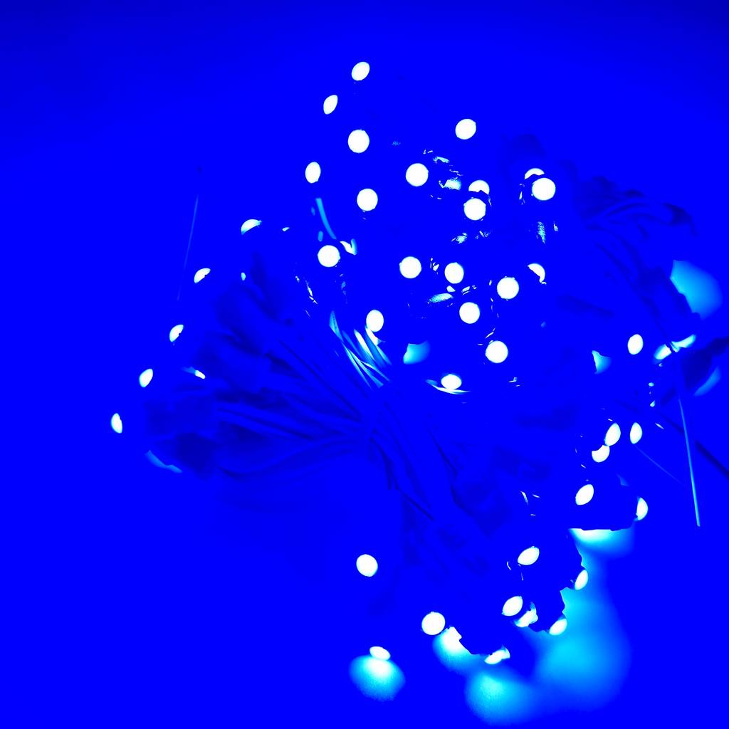 Kho Led đúc F5 12V xanh dương JHL đế 9mm